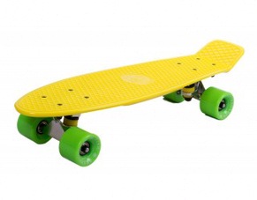 Мини круизер Fish Skateboard 22 желто-зеленый