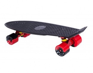 Мини круизер Fish Skateboard 22 черно-красный