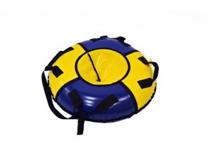 Ватрушка KickJump классическая 75 желто-синяя